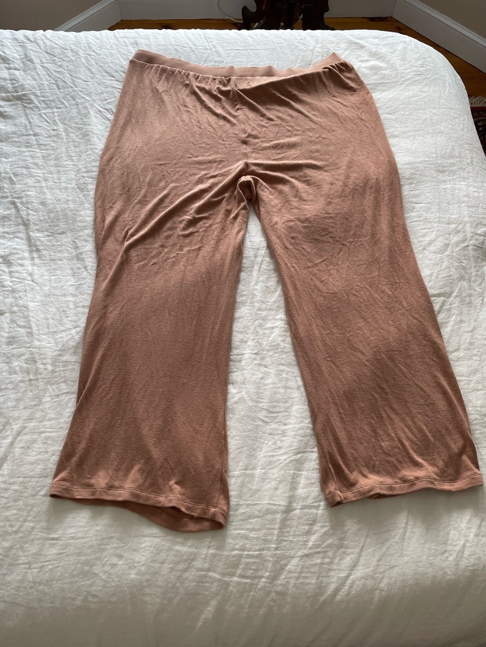 NWT Skims Soft Lounge Wide Leg Pants Dusty Rose Pink 4X Plus Size Pull On